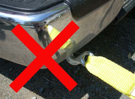 where to attach tow strap without hooks